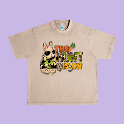 The Hunt Is On Easter Day Urban Heavy Tee Designed By Howdyjamesfarm