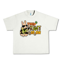 Pistachio The hunt is on Easter Day Urban Heavy Tee - HowdyJamesFarm