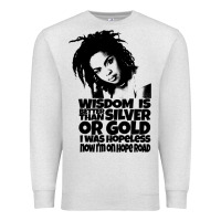 Oatmeal Heather lover gift lauryn hill retro wave Premium Sweatshirt - lanVoArt