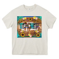 Cream teacher vibes tumbler Heavy Core Tee - BundleAndBundleShop