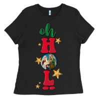 Black oh holy night Ladies Tee - BarkalooDesign