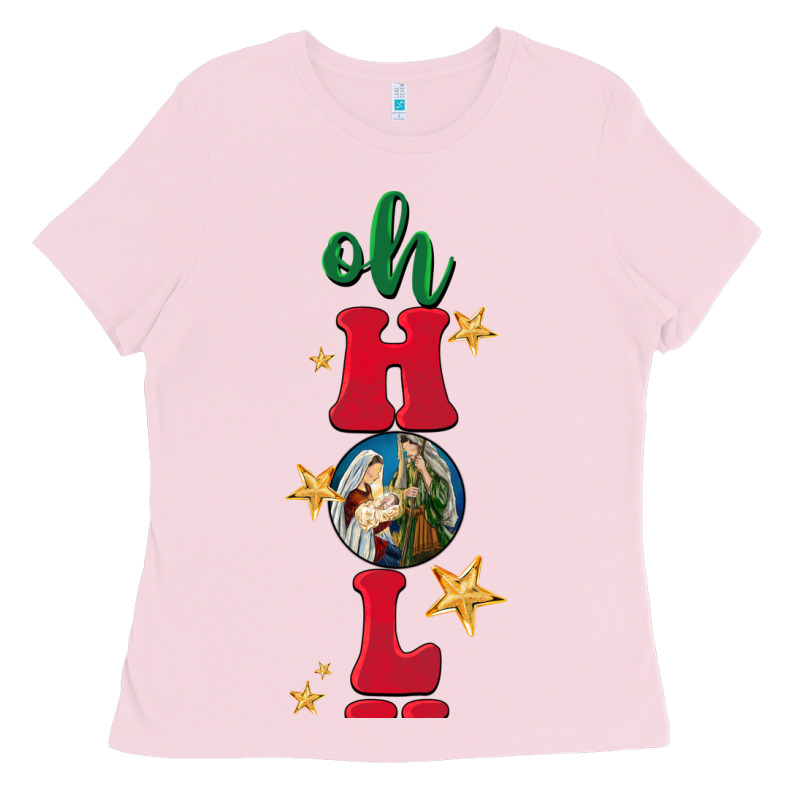 Oh Holy Night Ladies Tee by BarkalooDesign | Teevron