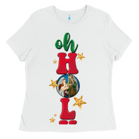 White oh holy night Ladies Tee - BarkalooDesign