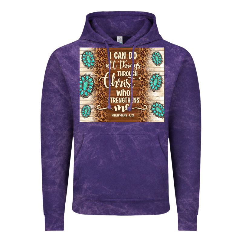 I Can Do All Things Through Christ Who Strengthens Vintage Hoodie by TumblerDesignByShophia | Teevron