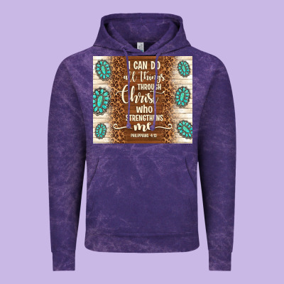 I Can Do All Things Through Christ Who Strengthens Vintage Hoodie Designed By Tumblerdesignbyshophia