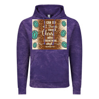 Cloud Purple i can do all things through christ who strengthens Vintage Hoodie - TumblerDesignByShophia