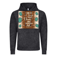 Vintage Black i can do all things through christ who strengthens Vintage Hoodie - TumblerDesignByShophia