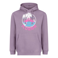 Lavender Hot Trend Florida Pink Flamingo Heart 80S Retro Vintage Style Heavyweight Hoodie - lanVoArt