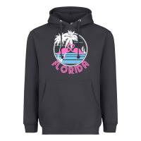 Smoke Hot Trend Florida Pink Flamingo Heart 80S Retro Vintage Style Heavyweight Hoodie - lanVoArt