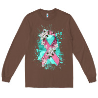 Chestnut cancer ribbon Long Sleeve Tee - CowGirlArtShop