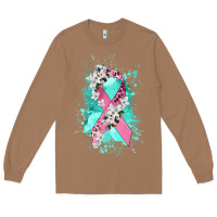 Toasted Coconut cancer ribbon Long Sleeve Tee - CowGirlArtShop