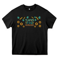 Black teacher of tiny humans libbey glass Heavy Core Tee - BundleAndBundleShop