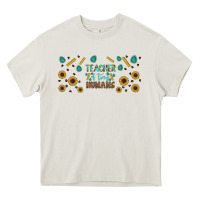 Cream teacher of tiny humans libbey glass Heavy Core Tee - BundleAndBundleShop