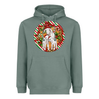 Sage christmas goat family ornament Heavyweight Hoodie - Artiststas
