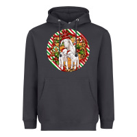 Christmas Goat Family Ornament Heavyweight Hoodie | Teevron