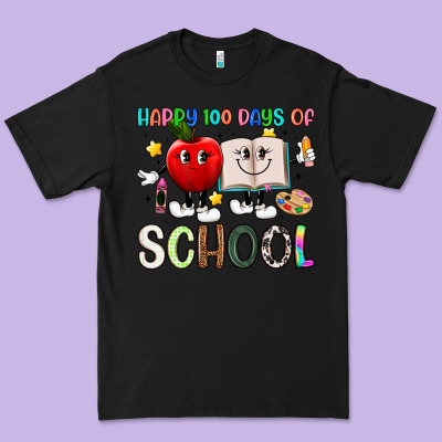 Happy 100 Days Of School Premium Tee Designed By Artiststas