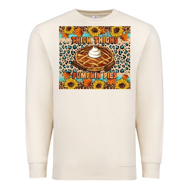 Thick Thighs Pumpkin Pies Premium Sweatshirt by Artiststas | Teevron