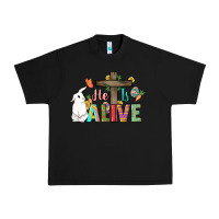 Black He is alive Easter Day Urban Heavy Tee - HowdyJamesFarm