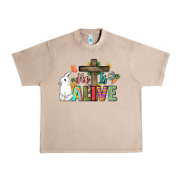 French Oak He is alive Easter Day Urban Heavy Tee - HowdyJamesFarm