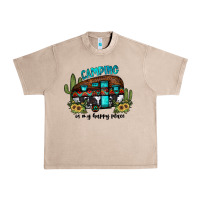 French Oak camping is my happy place2 Urban Heavy Tee - JahusDesignShop