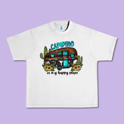 Camping Is My Happy Place2 Urban Heavy Tee Designed By Jahusdesignshop