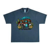Midnight Navy camping is my happy place2 Urban Heavy Tee - JahusDesignShop