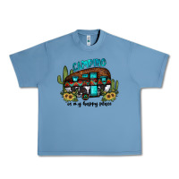 Pebble Blue camping is my happy place2 Urban Heavy Tee - JahusDesignShop