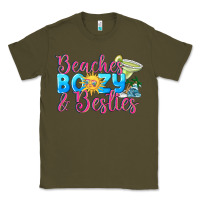 Army Green Beaches boozy besties Summer Classic Tee - NancyCooperArtShop