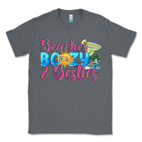 Charcoal Heather Beaches boozy besties Summer Classic Tee - NancyCooperArtShop
