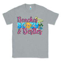 Heather Grey Beaches boozy besties Summer Classic Tee - NancyCooperArtShop