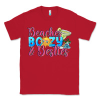 Red Beaches boozy besties Summer Classic Tee - NancyCooperArtShop