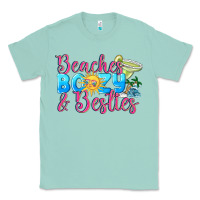 Seafoam Beaches boozy besties Summer Classic Tee - NancyCooperArtShop
