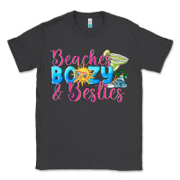 Smoke Beaches boozy besties Summer Classic Tee - NancyCooperArtShop