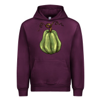 Mauve Wine gourd green pumpkin Urban Hoodie - BarkalooDesign