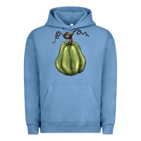 Pigment Pebble Blue gourd green pumpkin Urban Hoodie - BarkalooDesign