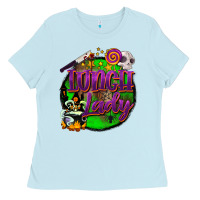 Baby Blue halloween lunch lady Ladies Tee - BarkalooDesign