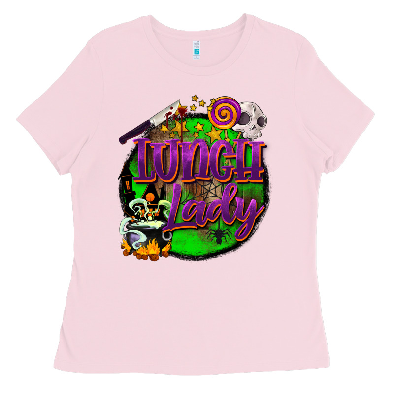 Halloween Lunch Lady Ladies Tee by BarkalooDesign | Teevron