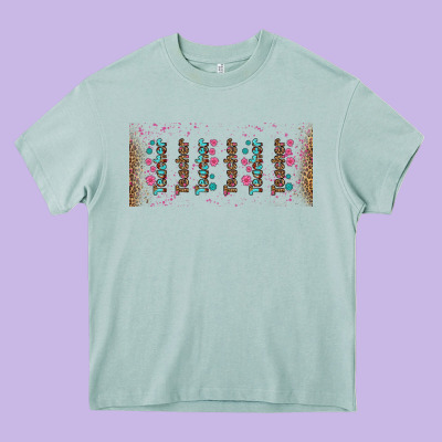 Teacher Gemstone And Pink Flower Libbey Glass Heavy Core Tee Designed By Bundleandbundleshop