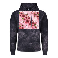 Cloud Black hibiscus flowers with glitter Vintage Hoodie - TumblerDesignByShophia