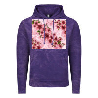 Cloud Purple hibiscus flowers with glitter Vintage Hoodie - TumblerDesignByShophia