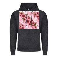 Vintage Black hibiscus flowers with glitter Vintage Hoodie - TumblerDesignByShophia