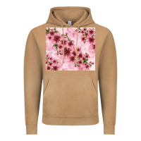 Vintage Camel hibiscus flowers with glitter Vintage Hoodie - TumblerDesignByShophia