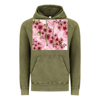 Vintage Olive hibiscus flowers with glitter Vintage Hoodie - TumblerDesignByShophia