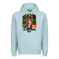 Blue Mist I'm Watching You Elf Premium Hoodie - FaDigitalArtStudio
