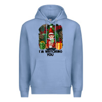 Colony Blue I'm Watching You Elf Premium Hoodie - FaDigitalArtStudio