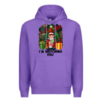 Purple I'm Watching You Elf Premium Hoodie - FaDigitalArtStudio