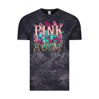 Cloud Black The pink is for my Aunt Cancer Awareness Vintage Tee - HowdyJamesFarm