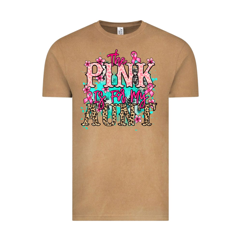 The Pink Is For My Aunt Cancer Awareness Vintage Tee by HowdyJamesFarm | Teevron