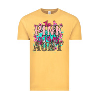 Vintage Mustard The pink is for my Aunt Cancer Awareness Vintage Tee - HowdyJamesFarm