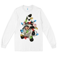White christmas cow gnome Long Sleeve Tee - CowGirlArtShop